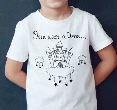 Kids t-shirt fairy tale castle design - TenStickers