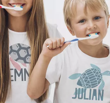 Kids t-shirt for fun toothbrushing moments - TenStickers