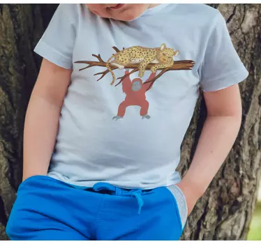 Kids t-shirt fun animal adventure - TenStickers