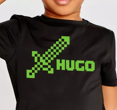 Kids t-shirt pixelated sword of destiny - TenStickers