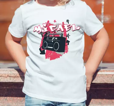 Kids t-shirt retro boombox vibe - TenStickers