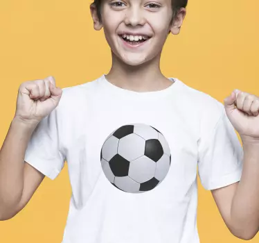 Kids t-shirt soccer ball excitement - TenStickers