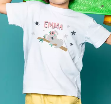 Kids t-shirt with adorable animal print - TenStickers