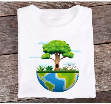 Kids t-shirt with earth tree design - TenStickers