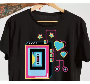 Kids t-shirt with retro cassette design - TenStickers