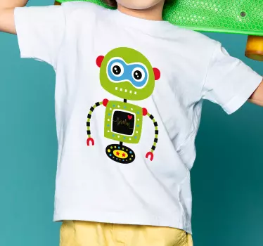 Kids t-shirt with robot character design - TenStickers