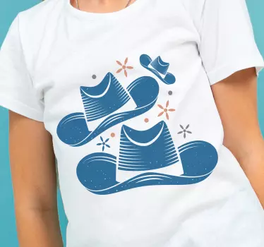 Kids t-shirt with trendy beach hats design - TenStickers