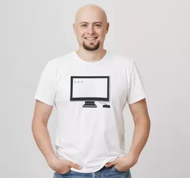 Laptop Code t-shirt - TenStickers
