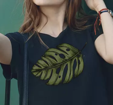 Leafy spring fashion t-shirt - TenStickers