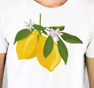 Lemon blossom delight t-shirt - TenStickers