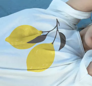 Lemon fruit design t-shirt - TenStickers