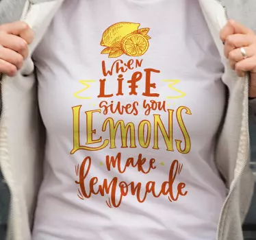 Lemons make life sweet t-shirt - TenStickers