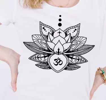 Lotus flower design t-shirt - TenStickers