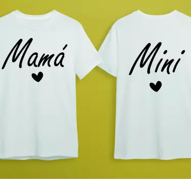 Mama and Mini  Mother and daughter shirt - TenStickers