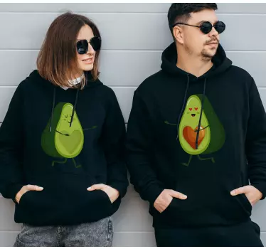 Matching avocados his and her hoodie - TenStickers