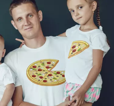 Matching pizza slices  Father  and son matching shirts - TenStickers