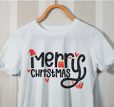 Merry Christmas Embroidery christmas tee shirts - TenStickers