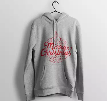 Men's Christmas hoodie with text Merry Christmas - TenStickers