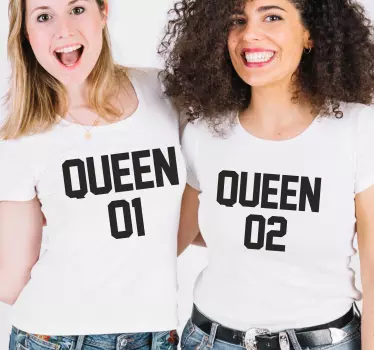 Mother and daughter t-shirt bright matching tees - TenStickers