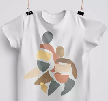 Mother and daughter t-shirt colorful family connection - TenStickers