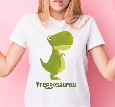 Mother and daughter t-shirt cute dinosaur design - TenStickers