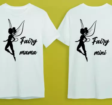 Mother and daughter t-shirt fairy theme matching set - TenStickers