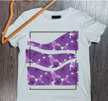 Mother and daughter t-shirt floral motif elegance - TenStickers