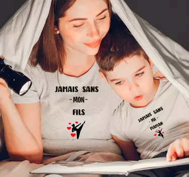 Mother and daughter t-shirt fun family memories - TenStickers