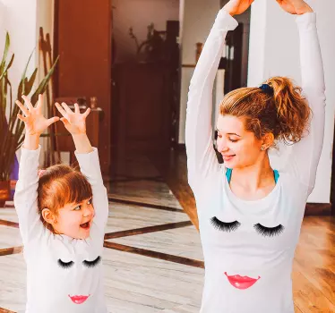 Mother and daughter t-shirt joyful matching attire - TenStickers