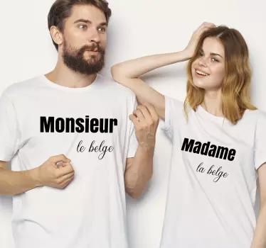 Mother and daughter t-shirt monsieur madame tees - TenStickers