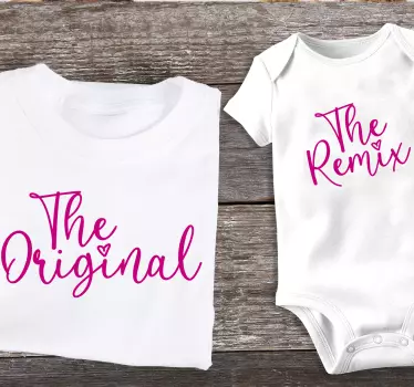 Mother and daughter t-shirt the original remix - TenStickers
