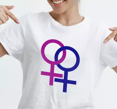 Mother and daughter t-shirt unique feminine icons - TenStickers