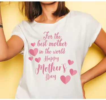 Mother's day t-shirt heartfelt mother's day message - TenStickers