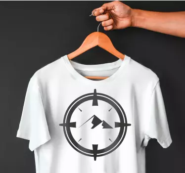 Mountain adventure compass t-shirt - TenStickers