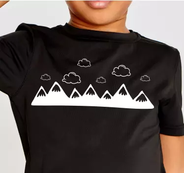 Mountain cloud adventure t-shirt - TenStickers