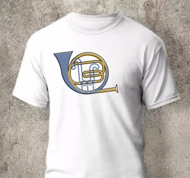 Musical Horn Symbol t-shirt - TenStickers