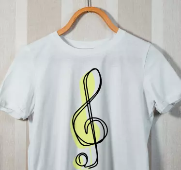 Musical note design t-shirt - TenStickers