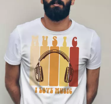 Musical vibes celebration t-shirt - TenStickers