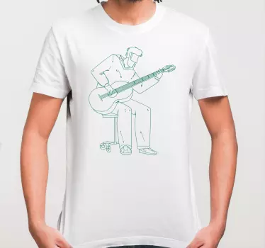 Musician playing guitar t-shirt - TenStickers