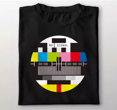 No signal pattern t-shirt - TenStickers