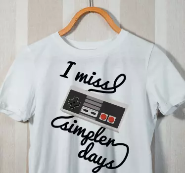 Nostalgic game controller t-shirt - TenStickers