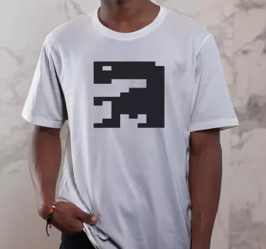 Pixelated monster graphic t-shirt - TenStickers