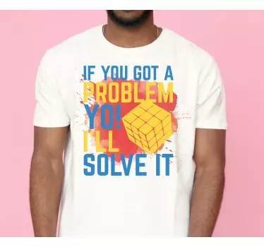 Problem solving text t-shirt - TenStickers