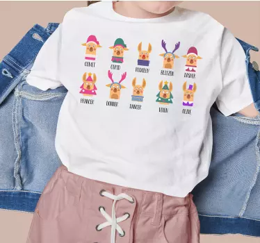Reindeer characters father and son t-shirt - TenStickers