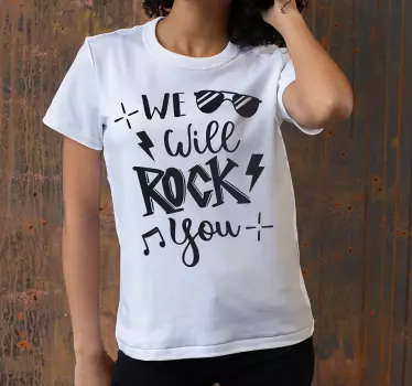 Rock anthem statement t-shirt - TenStickers