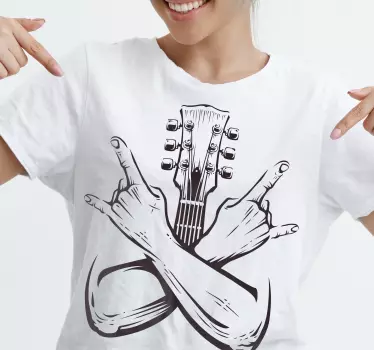 Rock music symbol t-shirt - TenStickers
