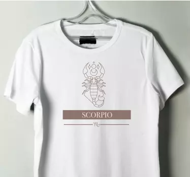 Scorpio zodiac symbol t-shirt - TenStickers