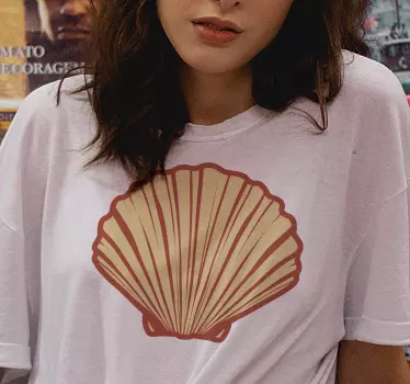Seashell graphic print t-shirt - TenStickers