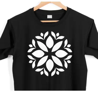 Simple flower silhouette t-shirt - TenStickers