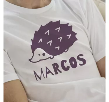 Simple porcupine design t-shirt - TenStickers